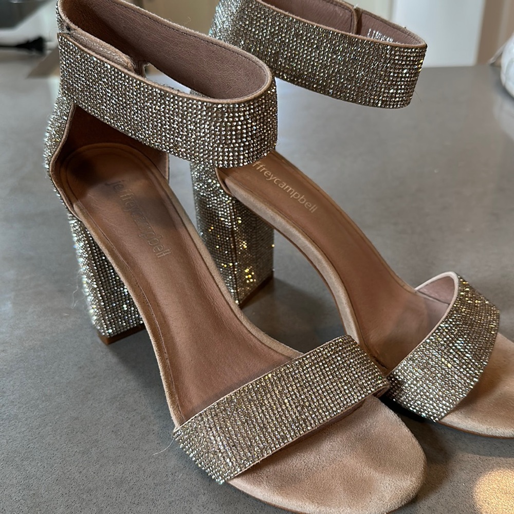 Jeffery Campbell Rhinestone Lindsay Heel in Size 8